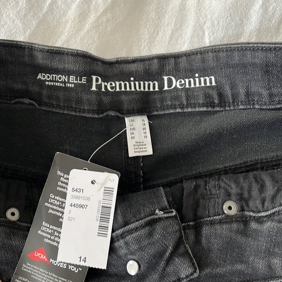 Addition Elle / Penningtons Grey Denim Skirt NWT sz 14 - Picture 3 of 4